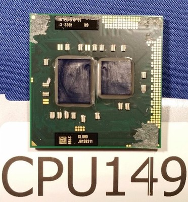 CPU149 - Intel Core i3-330M SLBMD Laptop CPU Mobile Processor 2.13 GHz - Used