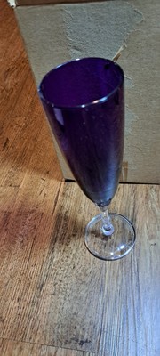 Tupperware Purple Champagne Flute 6 Oz Sheerly Elegant  Preludio Nib New Lower $