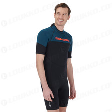 Sea-Doo Sz M Neoprene Nylon Men's Escape Shorty Wetsuit Navy/Marine BRP