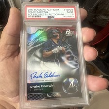 2023 Bowman Platinum - Top Prospects Drake Baldwin #TOP-26 Autographs PSA9