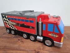 Micro Machines Grand Prix Racing Truck Lorry Track Plus 2 Cars Vintage Playset 