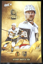 2025-26 VEGAS GOLDEN KNIGHTS HOME GAME #33 GAME DAY POSTER  MARCH 14, 2026