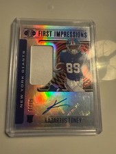 2021 Panini Illusions - First Impressions Autographed Memorabilia Kadarius Toney