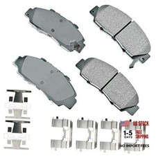 GREY Ceramic Front Disc Brake Pads by Akebono - Ultra-Premium