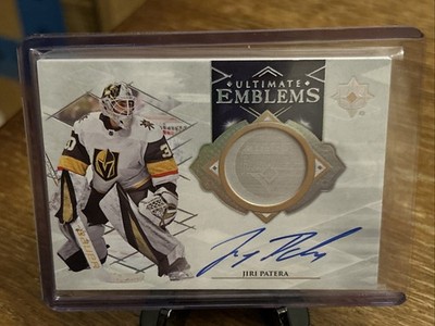 2023-24 Ultimate Collection Hockey Jiri Patera UE-JI Ultimate Emblems Auto 