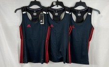 Lot of 3 Adidas Women's MT19 Tank Top Black Red Climacool Soccer Size S