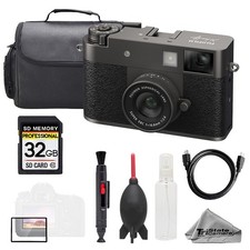 FUJIFILM X half Compact Digital Camera Charcoal Silver   32GB  Bag-Basic Kit