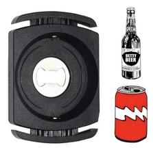 Beer Can Opener Soda Aluminum Can Opener 12 or 16 oz Non-Cut Smooth Edge Black