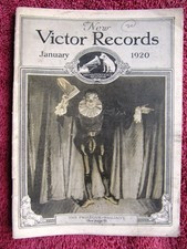 Billy Murray Batting at Baseball New VICTOR RECORDS Jan 1920 Victrola CATALOG
