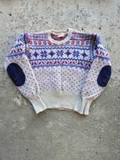 Vintage 50s Jantzen Sweater Made in USA Size 40 Shrunken Nordic XS Ski