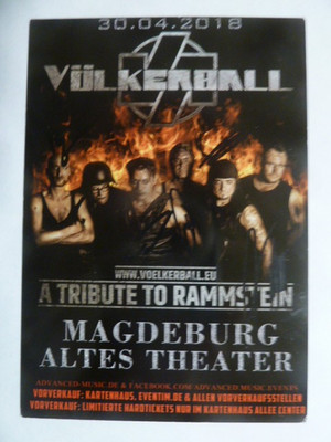 Völkerball (Band - Tribute to Ramstein) - Musik - Autogrammkarte 30.04.2018