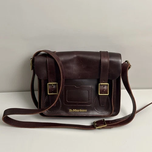 G2U Dr Martens Leather Messenger Bag Satchel Brown 105
