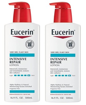 Eucerin Intensive Repair Body Lotion Fragrance-Free Body Moisturizer, 2 pk./1...