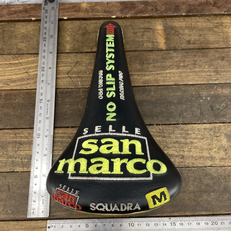 Vintage Selle San Marco Squadra HDP Racing Pro No Slip System Saddle Italy - Image 2 of 4