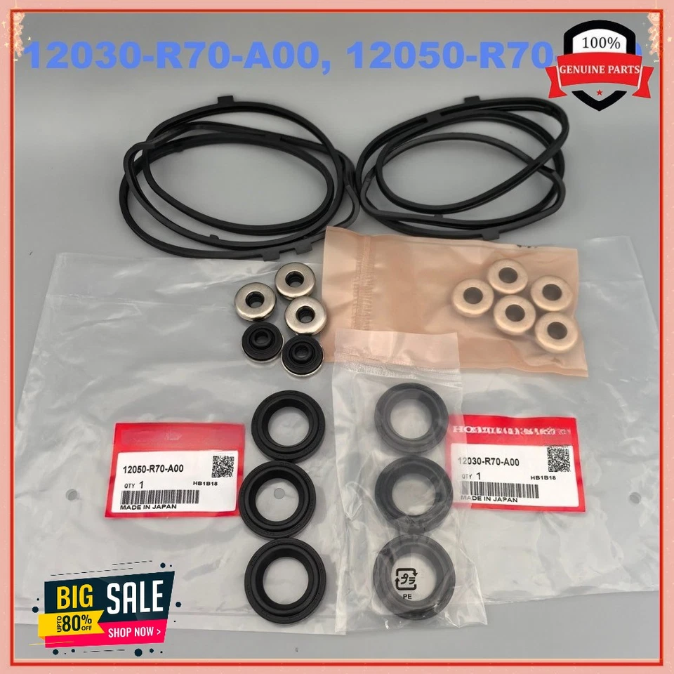 Juego de juntas de cubierta de válvula delanteras/traseras originales Honda Acura 08-17 PILOT MDX V6 NUEVO Foto 4 de 4