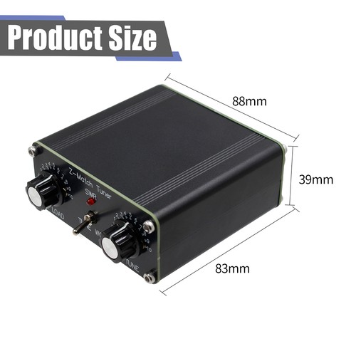 5W Z-Match QRP Manual Tuner Antenna Tuner HAM Adapter 3-28 MHz BNC Interface - Picture 12 of 12