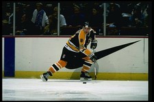 Center Rob DiMaio Boston Bruins moves down the ice at a game v the- Old Photo