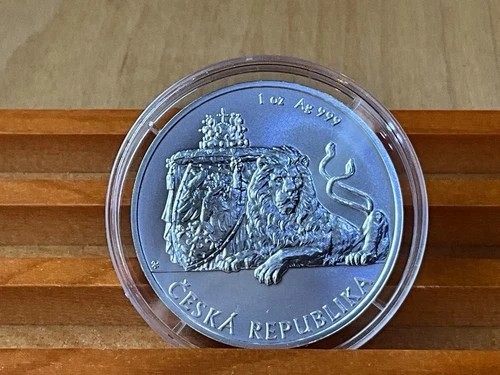 2019 Niue 2 Dollars Czech Lion Ceska Republika 1 oz. 99.9% BU Silver