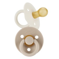 Itzy Ritzy Natural Rubber Pacifiers for 0  6 Mos, Set Pack of 1, Coconut/Toast
