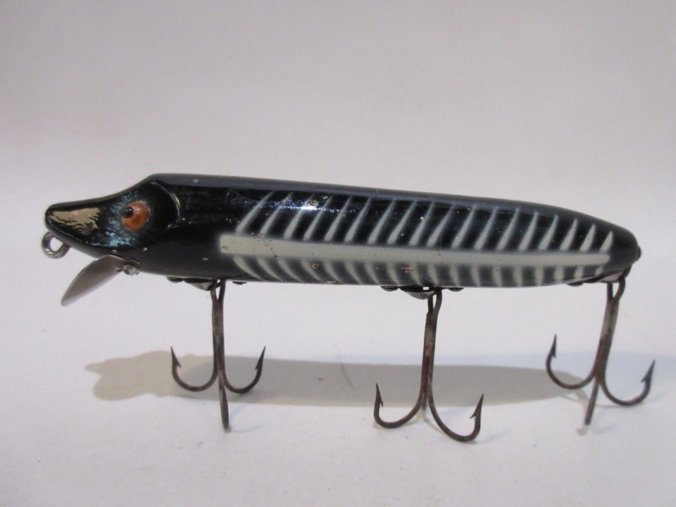Vintage Heddon 7500XBW Vamp Black Shore Tack Eyes Surface Rig TOUGH ...