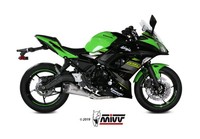 Mivv Delta Race Auspuff Silber Passend FüR Kawasaki Ninja 650 2017-2023