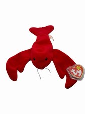 Ty Pinchers the Lobster Beanie Babies 1993 Retired Red w/ Tag Errors MINT