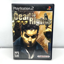 Dead to Rights Sony PlayStation 2 PS2 Complete w/Reg Card Tested Black Label