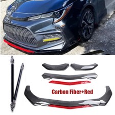 Front Bumper Lip Spoiler Splitter Carbon Fiber For Toyota Corolla Xse Body Kit