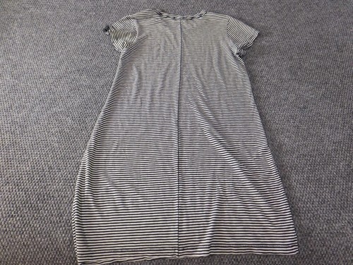 Rag & Bone dress Medium Shirt Womens black striped pullover stretch pima - Picture 9 of 11