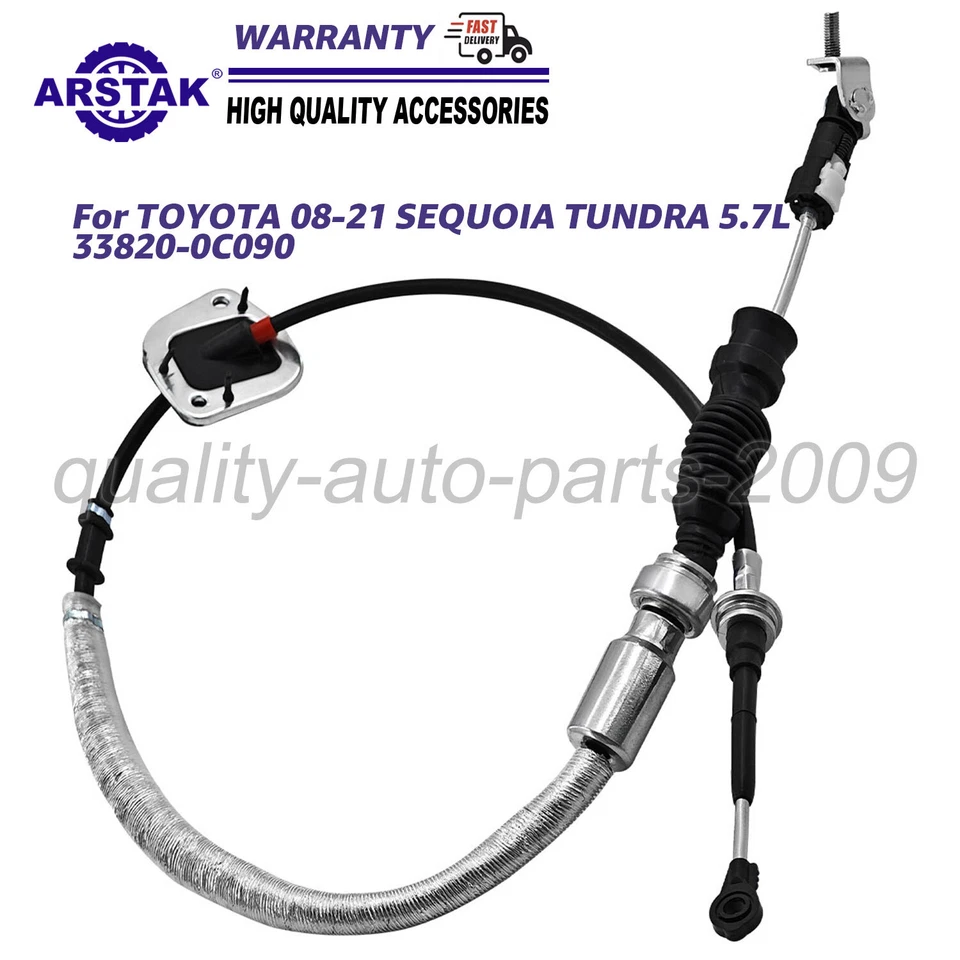 For TOYOTA 2008-2021 SEQUOIA TUNDRA 5.7L ATM CONTROL SHIFTER CABLE 33820-0C090 - Image 2 of 4