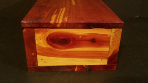 Vintage Home Made Homemade Wood Wooden Jewelry Box - Picture 7 of 12