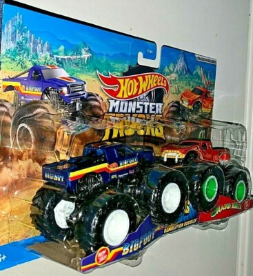 HOT WHEELS NEW FOR 2021 MONSTER TRUCKS BIGFOOT VS SNAKE BITE DEMO ...