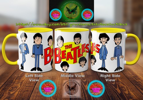 The Beatles Cartoon Series (1965 - 1967) 11 oz Hot/Cold Beverage Mug (18 Colors) - Picture 18 of 36