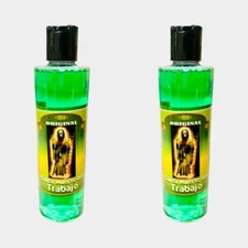 2PACK- Santa Muerte del Trabajo Agua Espiritual Para Limpias Baños Riegos 8 oz