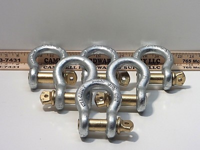 3/4'' Screw Pin Anchor Shackle 4-3/4 Ton Clevis Bow Lifting Pulling Rigging (6ea)