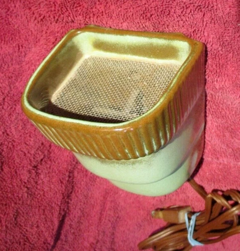 Rare Vintage Frankoma Pottery Ban-o-Bug ~  Bug Zapper  ~  Prairie Green