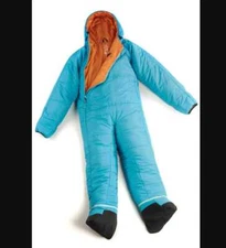 New Adult M Selk'Bag Lite recycled wearable sleeping bag in Teal Sunlight