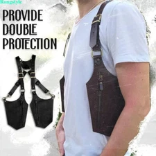 Adjustable AntiTheft Hidden Underarm Shoulder Bag PU Leather Wallet Strap Pocket