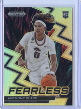 2023-24 Panini Prizm Draft SILVER FEARLESS ANTHONY BLACK NO. 10 ROOKIE RC