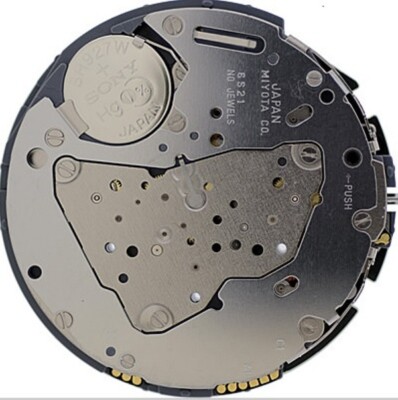 Miyota Quartz Movement Chronograph 6S21 Date At 4:30 Overall Height