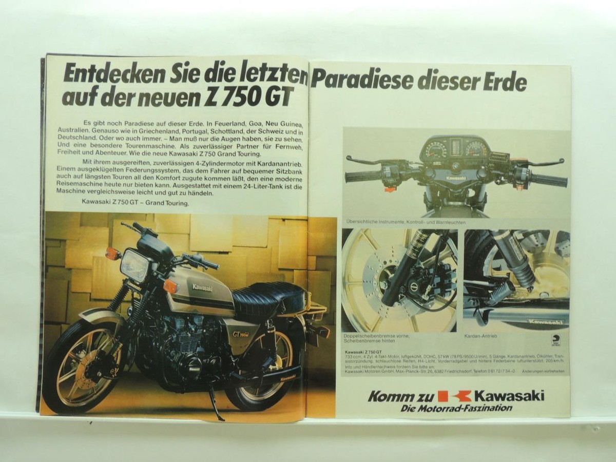 April 1982 Motorad Magazine Kawasaki Honda Yamaha BMW Triumph