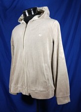 Lauren Ralph Lauren Hoodie Jacket Velour Beige Full Zip Women's Size XL