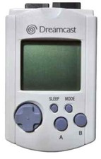 Sega Dreamcast White VMU Visual Memory Card NEW BATTERIES Tested Works north am
