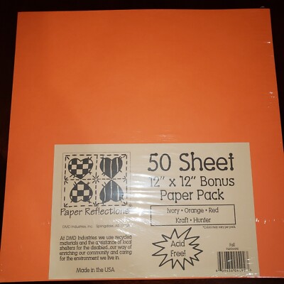 Paper Reflections 12 X 12 50 Paper Pack Acid Free Made In U.S DMD Ind