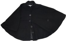 PENDLETON Shawl Poncho L/XL Black EUC Vintage Made in USA