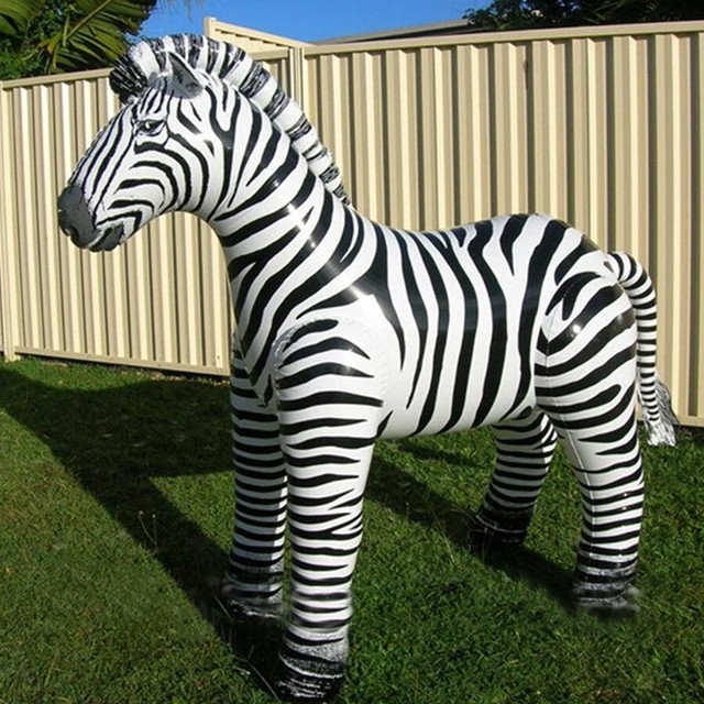 Inflatable Zebra 6 feet+ (1.8m+) Shiny Pool Toy big Inflatable Rideon eBay