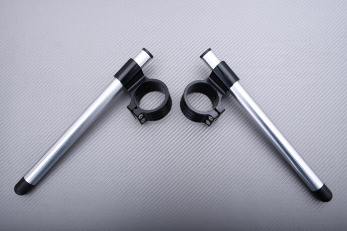 Demi-guidon de rechange surélevé 50mm noir gris moto Kawasaki ZX6R 2003-2008
