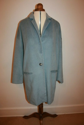blue cocoon coat