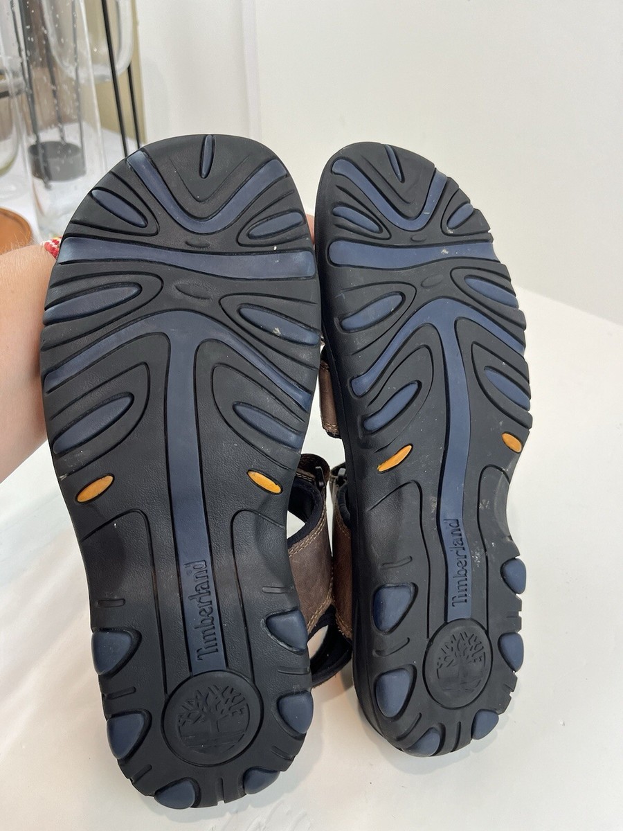 Timberland Dark Brown Leather & Synthetic Breakwater Hiking/Walking Sandals  10M Timberland Breakwater Sport Hiking Slingback Men Sandal  main image 3
