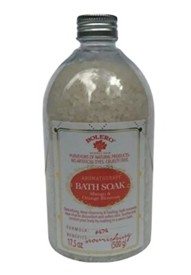 Bolero Mango & Orange Blossom Aromatherapy Bath Salt Bath Soak 17.5 oz